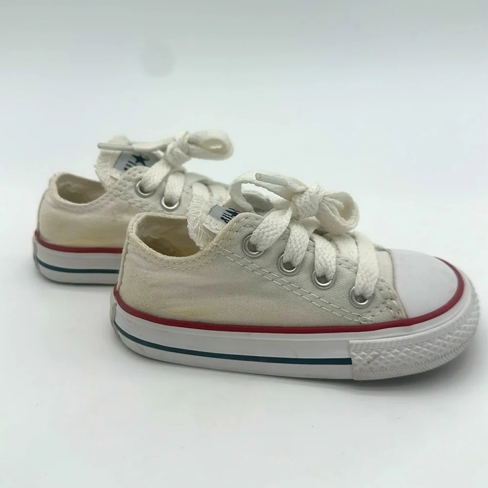 Size 5 Infant Converse CT RAVE OX Chuck Taylor All Star Optical White